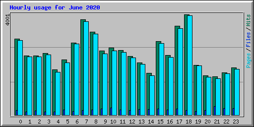 Hourly usage for June 2020